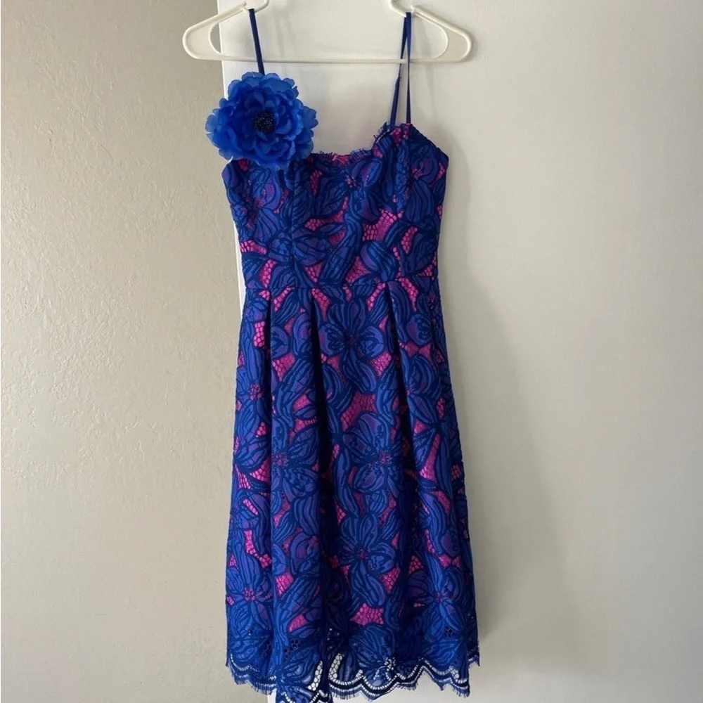 NWT Lilly Pulitzer Camella Orchid Lace A Line Dress - Picture 2 of 12
